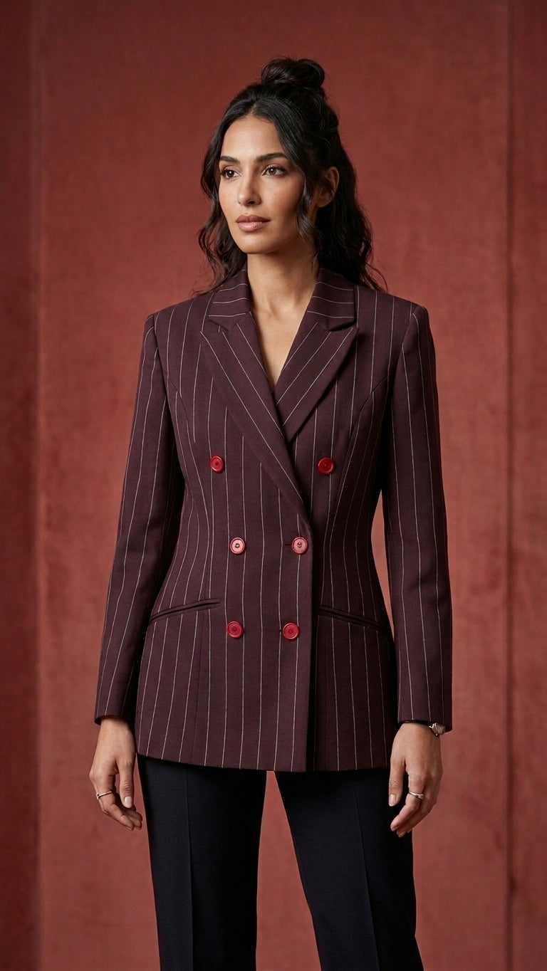 Bahra Pinstripe Blazer
